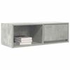 vidaXL Meuble TV gris b&eacute;ton 80x31x25,5 cm bois d'ing&eacute;nierie