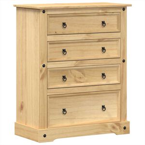 vidaXL Commode Corona 92x48x114 cm bois massif de pin