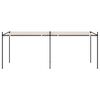 vidaXL Belv&eacute;d&egrave;re avec toit r&eacute;tractable 600x300x233 cm Cr&egrave;me