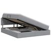 vidaXL Lit avec rangement et matelas Gris clair 140 x 190 cm Velours