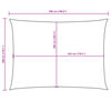 vidaXL Voile de parasol Tissu Oxford rectangulaire 3x5 m Beige