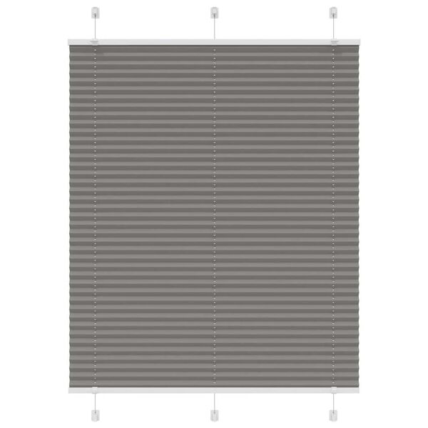 vidaXL Store pliss&eacute; anthracite 110x150 cm largeur du tissu 109,4 cm