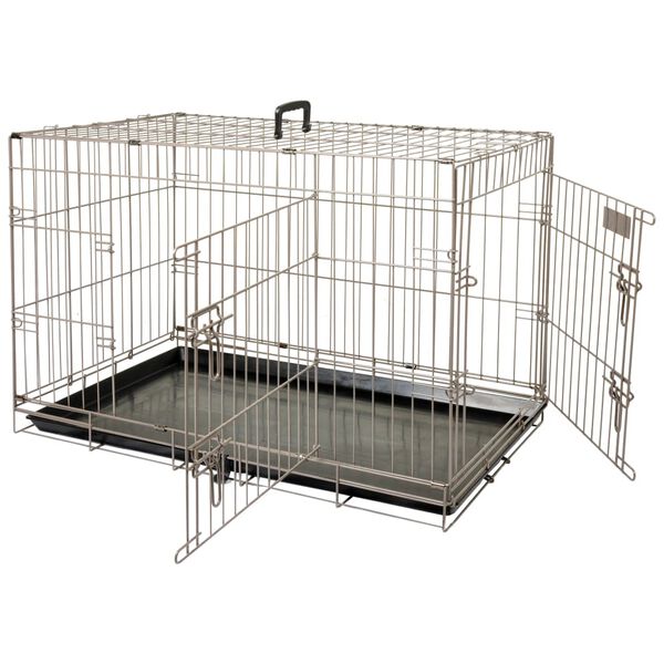 FLAMINGO Cage pour animaux Ebo Marron m&eacute;tallis&eacute; 77 x 47 x 55 cm 517581
