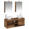 vidaXL Ensemble de mobilier de salle de bain 5 pcs Bois ancien
