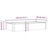 vidaXL Lit sur&eacute;lev&eacute; de jardin doublure 120x60x25 cm bois massif sapin