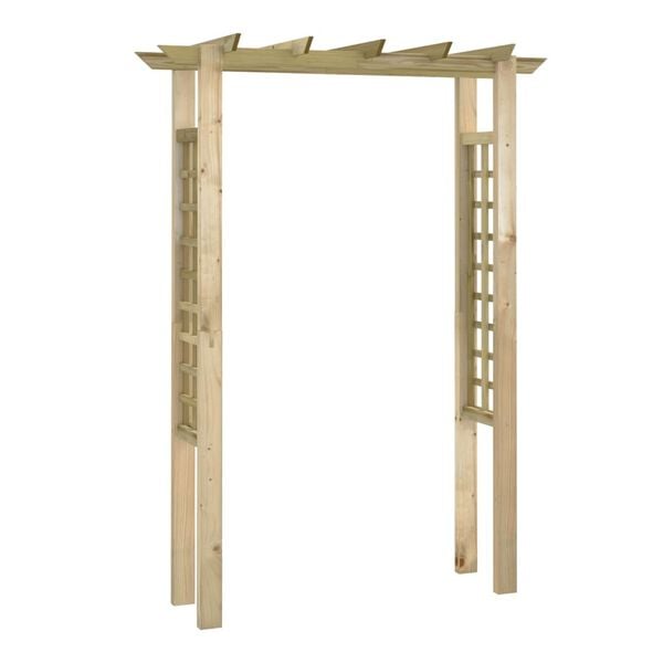 vidaXL Arche pour rosiers 150 x 60 x 204 cm bois imprégné