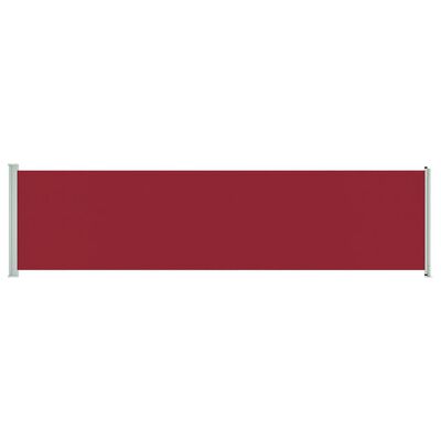 vidaXL Auvent latéral rétractable de patio 600x160 cm Rouge