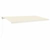 vidaXL Auvent r&eacute;tractable automatique 600x350 cm Cr&egrave;me