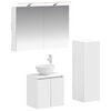 vidaXL Ensemble de mobilier de salle de bain 4 pcs Blanc