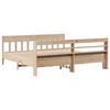 vidaXL Cadre de lit sans matelas 200x200 cm bois massif de pin