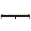 vidaXL Cadre de lit sans matelas noir 100x200 cm tissu