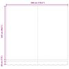 vidaXL Auvent manuel rétractable marron 300x250 cm