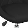 vidaXL Chaise de bureau pivotante Noir Similicuir
