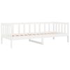 vidaXL Lit de jour sans matelas blanc 80x200 cm bois de pin massif