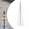 vidaXL Sapin de Noël à LED avec piquets 1534 LED colorées 500 cm