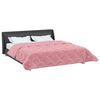 vidaXL Duvet d'hiver Rose 220 x 240 cm Microfibre et polaire Teddy