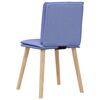 vidaXL Chaises &agrave; manger lot de 4 bleu jean tissu