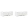 vidaXL Meubles TV 2 pcs blanc 80x31x25,5 cm bois d'ing&eacute;nierie