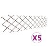 vidaXL Cl&ocirc;ture en treillis de saule 5 pcs 180x60 cm