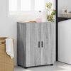 vidaXL Cabinet de salle de bain avec porte Gris Sonoma 60 x 35 x 80 cm
