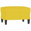 vidaXL Ensemble de canap&eacute;s 4 pcs avec coussins jaune clair tissu