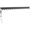 vidaXL Auvent r&eacute;tractable automatique anthracite 4,5x3 m