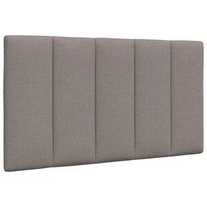 vidaXL Coussin de t&ecirc;te de lit Hanko taupe 80 cm tissu