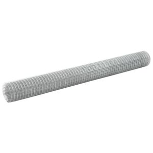 vidaXL Grillage pour voli&egrave;re acier galvanis&eacute; 25x1,5 m argent&eacute;
