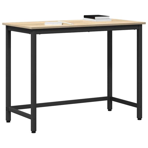 vidaXL table Ch&ecirc;ne Sonoma 80 x 50 x 76,5 cm Bois d'ing&eacute;nierie et acier