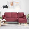 vidaXL Ensemble de Canap&eacute;s avec coussin Bordeaux Polyester