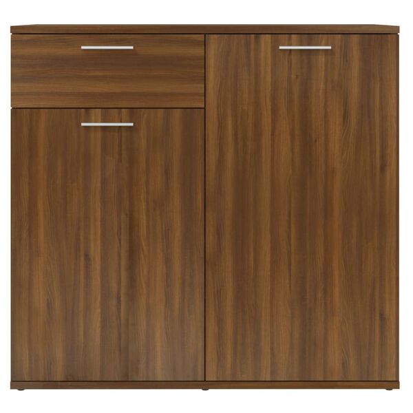 vidaXL Buffet Chêne marron 80x36x75 cm Bois d'ingénierie