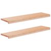 vidaXL Marches d'escalier 2 pi&egrave;ces 90 x 30 x 2 cm Naturel