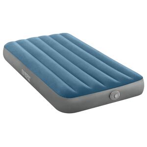 INTEX INTEX Lit d'Air avec Pompage 99 x 191 x 25 cm Bleu fonc&eacute; et gris