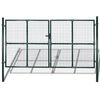 vidaXL Portail double 300x150 cm en acier thermolaqu&eacute;