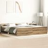vidaXL Cadre de lit sans matelas ch&ecirc;ne artisanal 160x200 cm