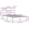 vidaXL Cadre de lit sans matelas 160x200 cm bois massif de pin