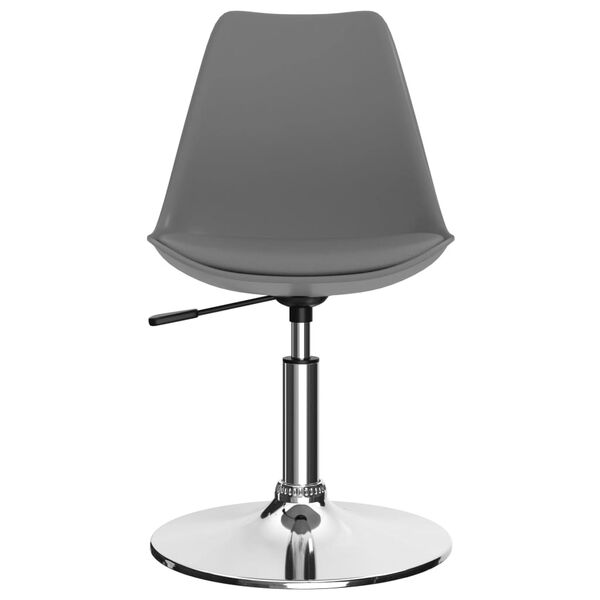 vidaXL Chaises &agrave; manger pivotantes lot de 2 gris clair similicuir