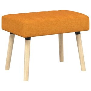 vidaXL Banc capitonn&eacute; canal Jaune fonc&eacute; 60 x 40 x 45 cm Tissu