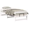 vidaXL Cadre de lit Blanc 80 x 200 cm Pin massif