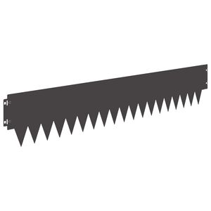 vidaXL Bordure de Pelouse 30 pcs 103 x 20 cm m&eacute;tal Noir