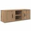 vidaXL Meuble TV 100 x 31,5 x 35 cm Ch&ecirc;ne artisanal Bois d'ing&eacute;nierie