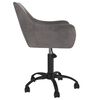 vidaXL Chaise pivotante de salle &agrave; manger Gris fonc&eacute; Velours