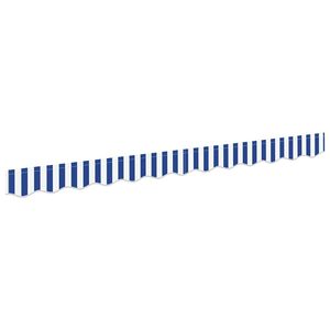 vidaXL Remplacement de lambrequin Bleu et Blanc 230 x 20 cm Polyester
