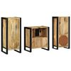 vidaXL Ensemble de mobilier de salle de bain 3 pcs Bois Recyclé Solide