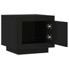 vidaXL Table basse noir 51x50x45 cm bois d'ing&eacute;nierie