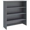 vidaXL Dessus de buffet HAMAR Gris fonc&eacute; 90x30x100 cm Bois de pin