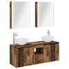vidaXL Ensemble d'armoire de salle de bain 5 pcs Bois ancien