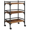vidaXL Chariot de cuisine Bois Ancien 50 x 35 x 75,5 cm