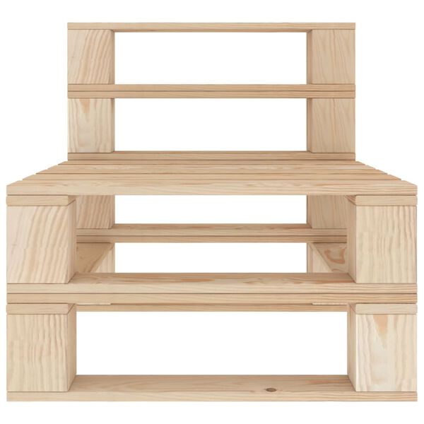 vidaXL Canap&eacute; de milieu palette de jardin bois