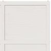 vidaXL Porte de grange blanc 100x208 cm bois massif de pin